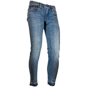 Herrlicher Dames Touch Cropped Slim Jeans, Blauw (Fusion Vintage 811), 27W