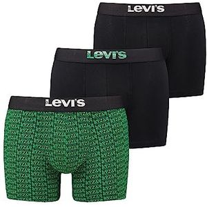 Levi's Heren Gift Boxer Briefs (verpakking van 3 stuks), Green Combo, S