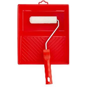 PENNELLIFICIO 2000, verfrollerset met verfroller, lakroller, oplosmiddelbestendig, afmetingen 10 cm, diameter 15 mm, Made in Italy