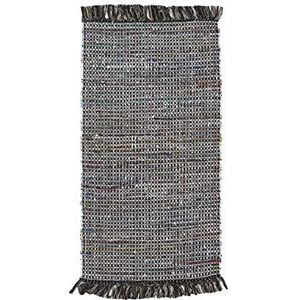 Wohnidee tapijt Frida katoen natuurlijke vezel handgeweven handgeweven tapijt bruin, 60 x 120 cm