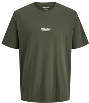 Jack & Jones - JJESOHO - T-shirt - Donkergroen/Wit