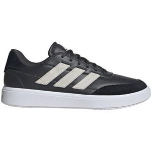 adidas Courtblock lage lage schoenen voor heren, Carbon Ftwr Witte Kern Zwart, 49 1/3 EU