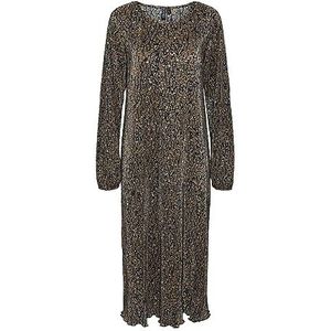 PIECES Dames midi-jurk PCJOHANNE, zwart, M