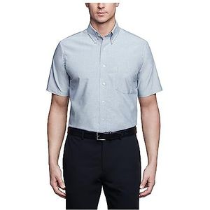 Van Heusen Men's Short Sleeve Oxford Dress Shirt, Greystone, X-Large