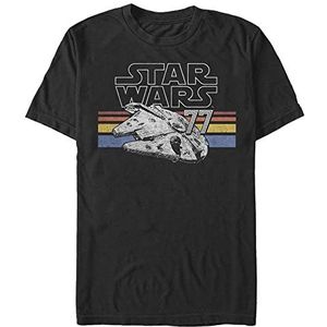 Star Wars: Classic - Falcon Stripes Unisex Crew neck T-Shirt Black M
