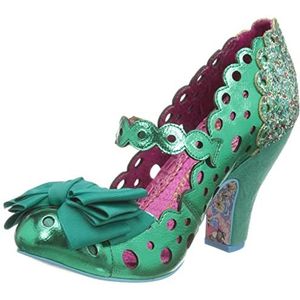 Irregular Choice Ondersteboven pomp voor dames, Groen, 39 EU