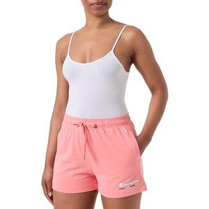 Champion Legacy Graphic Shop W - PRO-Jersey High Waist Shorts, perzikroze, XL dames SS24, Perzik Roze, XL