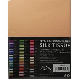 Premium zijdepapier Silk Tissue - 10 vellen (50 x 75 cm) - kleur naar keuze (Peach)