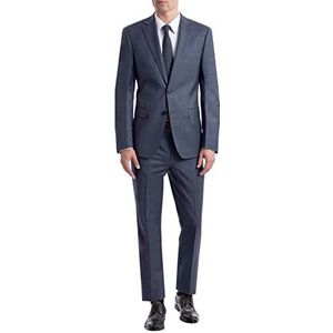 Calvin Klein Slim Fit pak voor heren scheidt, Blauw, 46