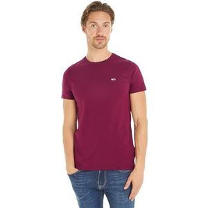 Tommy Jeans Tjm Xslim Jersey Tee Dm0dm04411 heren Ondershirt,Violet (Valley Grape),XXS