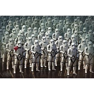Star Wars The Force Awakens-Stormtrooper Leger Maxi Poster, Hout, Multi kleuren, 91.5x61x0.02 cm