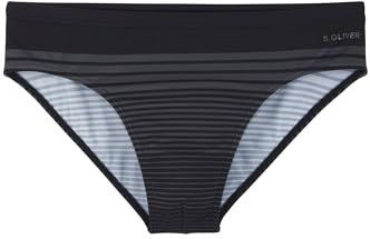 s.Oliver - Zwembroek - Zwart-Grijs - Met Strepenpatroon