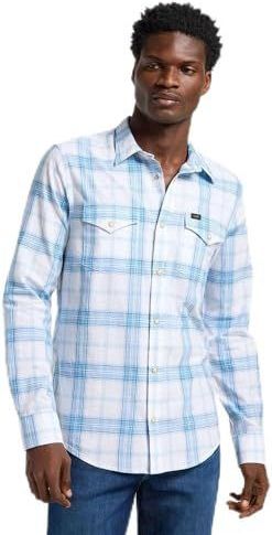 Clean Western Shirt, Stream Bright White, L