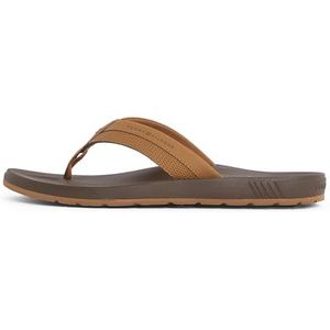 TOMMY HILFIGER Heren Molded Hilfiger Beach Sandal Fm0fm05361 Teenslippers, Brown Desert Kaki, 40 EU