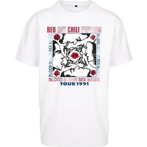 Mister Tee Heren Red Hot Chilli Peppers Oversize Tee XS White, wit, XS