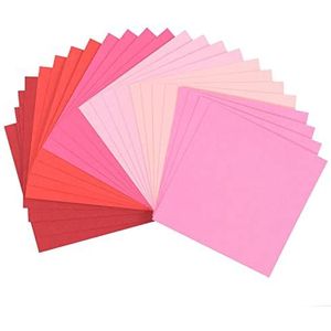 Vaessen Creative Florence Scrapbookpapier 216 g 6x6-x24 vellen multipack, roze, papier, multicolor, 15 x 15 x 0,8 cm