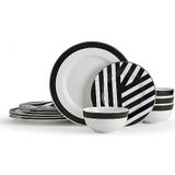 Serviesset - Wit - Porselein - 16 Stuks