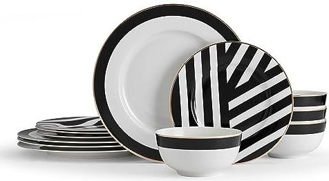 Serviesset - Wit - Porselein - 16 Stuks