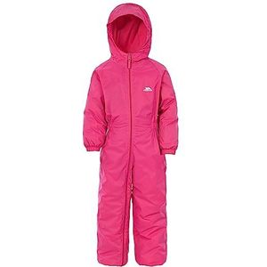 Trespass Dripdrop Regenpak voor kinderen, uniseks, met capuchon, roze (gerbera), 5-6 jaar EU