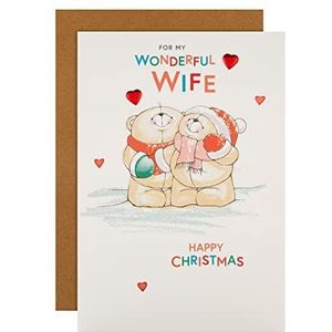 Hallmark Kerstkaart voor vrouw - Cute Forever Friends Winter Design