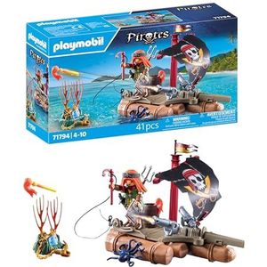 PLAYMOBIL | Pirates | Schattermijn op piratenvlot | Piratenspeelgoed | Piratenfiguur | Speelgoed voor kinderen vanaf 4 jaar | 71794