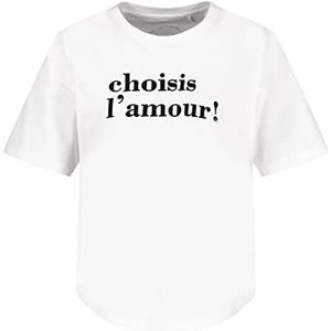 Taifun T-shirt voor dames, Wit patroon, 34