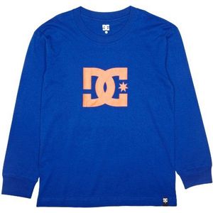 Dc Kleding Star Lange Mouw Logo Jongens T-Shirt Royal Blauw klein