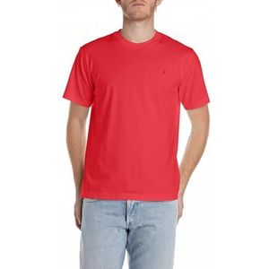 Replay Heren Regular Fit T-shirt van katoen, 663 Imperial Red, M