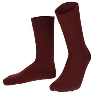 Hudson Herensokken Relax Cotton drukvrije band Wine red 41-42, wijnrood 0553, 41/42 EU