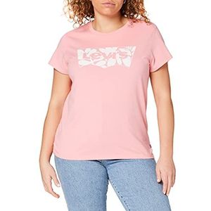 Levi's dames t-shirt The Perfect Tee, Batwing Fill Artistic Shapes Peony, 34