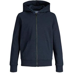 JACK & JONES Heren Jjebasic Sweat Zip Hood Noos Jr Cardigan Trui, Navy Blazer, 152, marine Blazer, 152