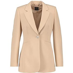 Taifun Dames 330303-11054 Blazer Lange mouwen, Roasted Hazel, 34, roasted hazel, 34