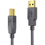 PureLink DS2000-100 USB 2.0 actieve verbindingskabel (USB-A-stekker naar USB-B-stekker), voeding vanaf de USB-poort, geen voeding nodig, vergulde contacten, 10,0 m, zwart