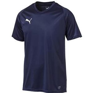 PUMA League Jersey Core Jersey voor heren, blauw (Peacoat-White), 44/46 (fabrieksmaat: S)