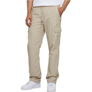 Urban Classics Herenbroek Straight Leg Nylon Cargo Pants Concrete 4XL, Concrete, 4XL