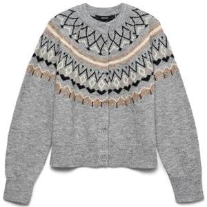 Vero Moda - Vmtammy Ls O-neck Nordic Cardigan - Gemêleerd - Dames