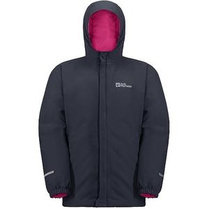 Jack Wolfskin Blocky K Kinderjas voor kinderen, uniseks, NACHT BLAUW, 140