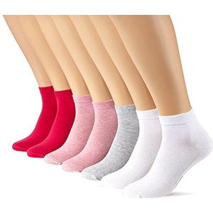 Camano Unisex korte sokken 7-pack ca-soft, roze (roze melk. 0013)., 43/46 EU