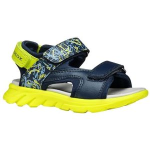 Geox J Airadyum Bo Sandalen voor kinderen, Marine groen (lime), 27 EU