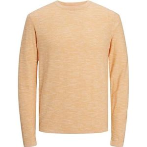 JACK & JONES Heren JORCRAYON gebreide trui met ronde hals, Iceland Poppy/Detail: Cloud Dancer, M, Iceland Poppy/Detail: cloud danser, M