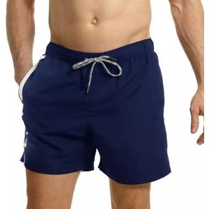 RIPT Performance Heren Essentials Quick Dry UV 50 Zonnebescherming Zwemshort Trunks,Marineblauw/Wit, S
