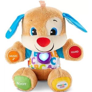 Fisher-Price Smart Stages Puppy, Laugh and Learn Soft Educational Electronic Toddler Learning Toy with Music and Songs, Suitable for 6 Months+, FPM43