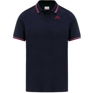 Kappa Ezio 2 Polo Heren Polo | Blauw Maat 4XL