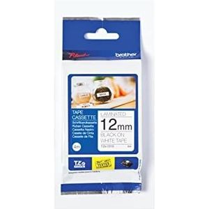 Brother Originele TZe-231S labeltape - zwart op wit, breedte 12x4mm