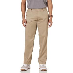 Amazon Essentials Klassieke pasvorm stretch golfbroek voor heren (verkrijgbaar in groot en lang), kaki bruin, 31W x 28L