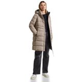 Street One Dames Lang gewatteerd jack in Beige, in size: 42