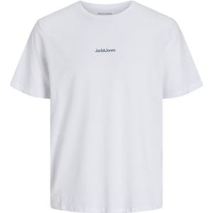 JACK & JONES Jongens Jjmine Tee Ss Crew Neck Mni, wit, 128