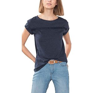 edc by ESPRIT T-shirt voor dames, blauw (Grey Blue 420), XL