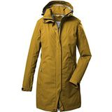 killtec Women's 2 1/2 laags functionele parka/parka met afritsbare capuchon KOS 93 WMN PRK, dark yellow, 38, 39143-000