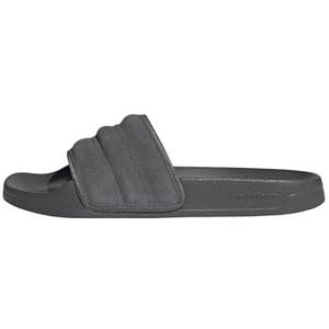 Adidas Adilette - Badslippers - Zwart - Leren Bovenwerk - Cloudfoam Tussenzool